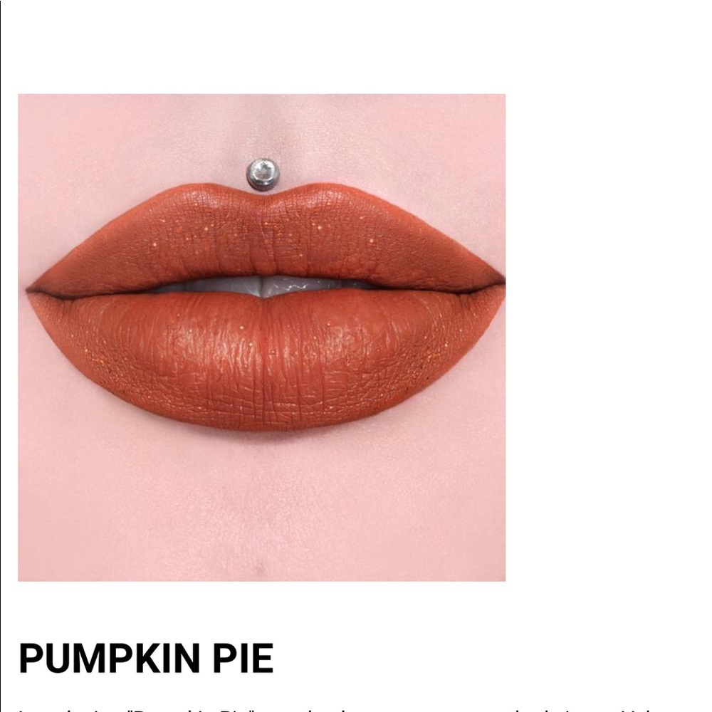 Jeffre Star pumpkin pie lipstick